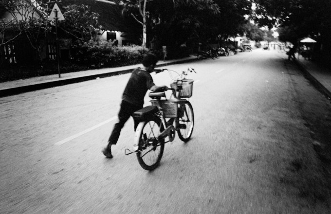 Bike Luang Prabang Leica M6 Nokton Tri-X ISO800