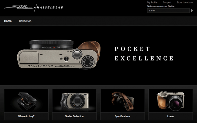 Hasselblad-Stellar-website