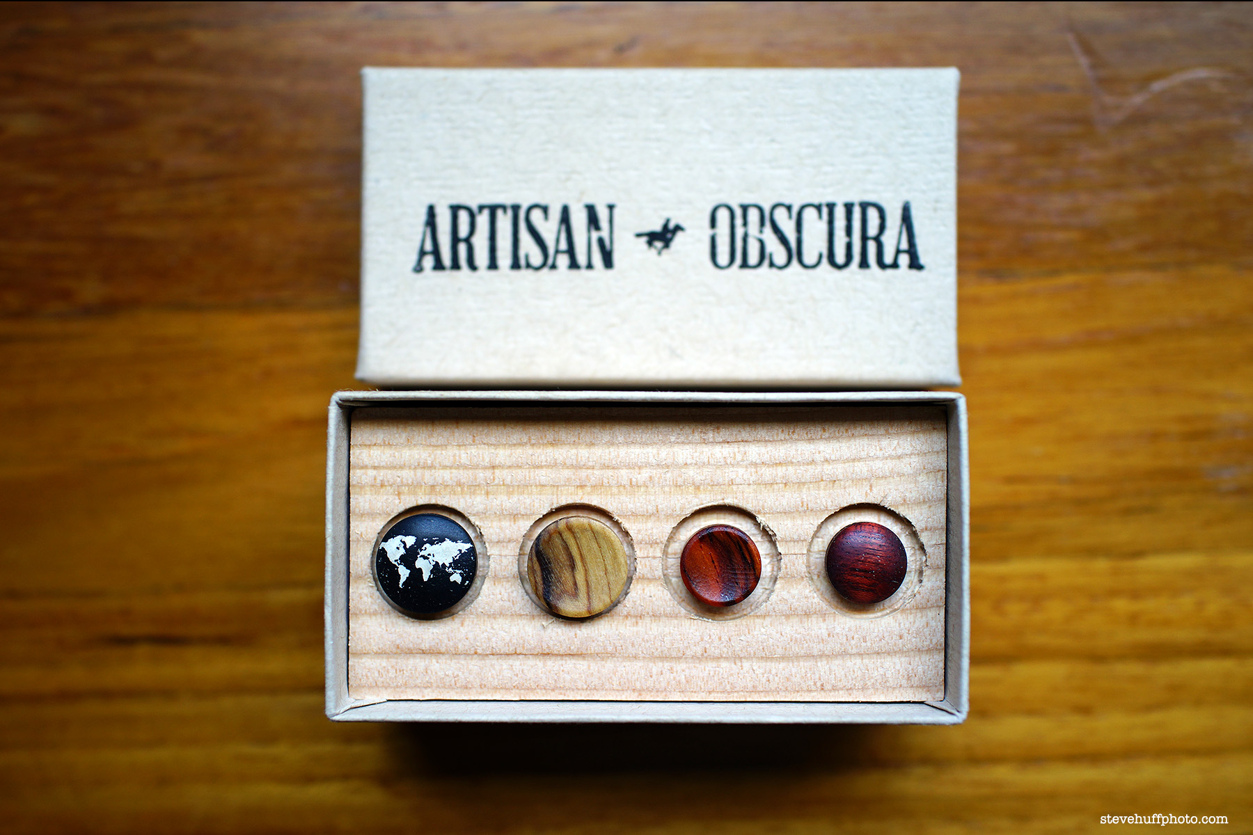 Walnut Threaded Soft Release Buttons — Artisan Obscura