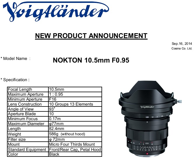 New Voigtlander lenses for M mount and Micro 4/3! | Steve Huff Hi