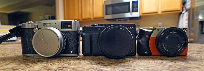 metriek Vergelding Uitrusten Quick (not so crazy) Comparison! X100T, LX100, Stellar (RX100) | Steve Huff  Hi-Fi and Photo