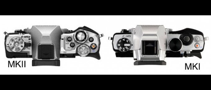 E-M5II-vs-E-M5-top-size-comparison-700x263