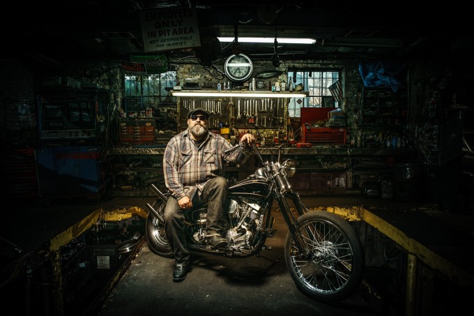 Jeff and his custom 1967 Shovelhead