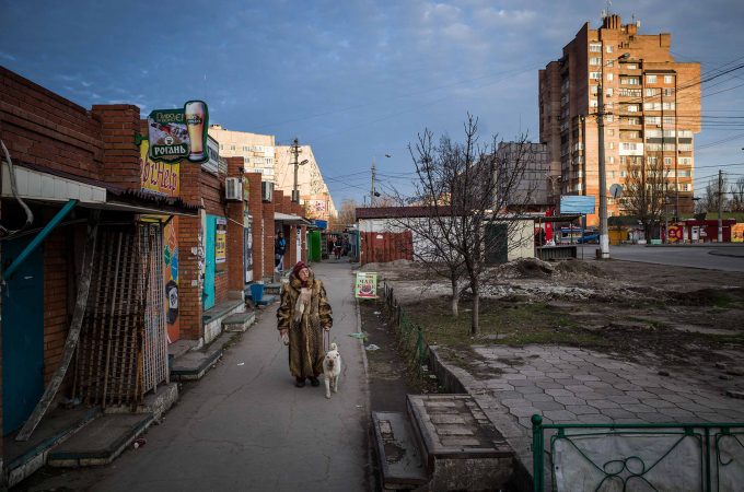 Ukraine, march 2015. Escenas de vida diaria en la ciudad de Mariupol que s eencuentra a pocos km de la linea de combate entre ejercito ukranio y separatistas pro rusos.